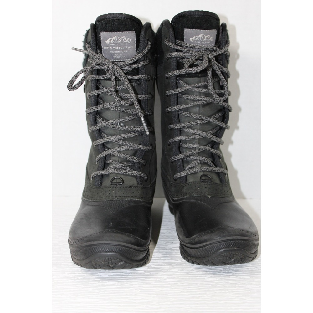 The North Face Shellista II Mid Black Waterproof Winter Boots Womens 7 MS0012